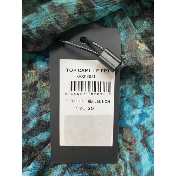 Arna York Collection Women’s TOP CAMILLE PRT Multicolor Size 20 NWT - Picture 9 of 9